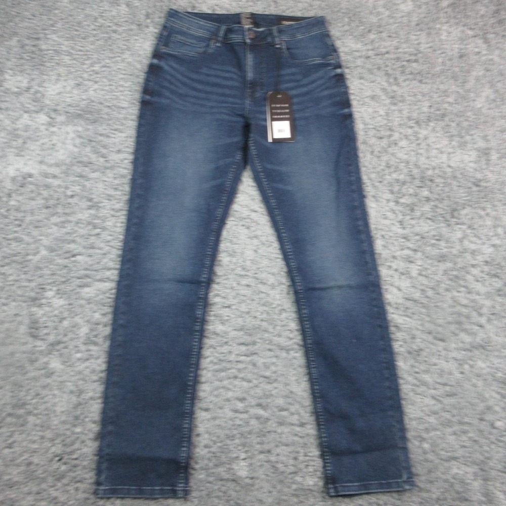 The Perfect Jean NYC Jeans Mens 34x36 Blue Slim Thick Stretch Denim 33x36* NWT